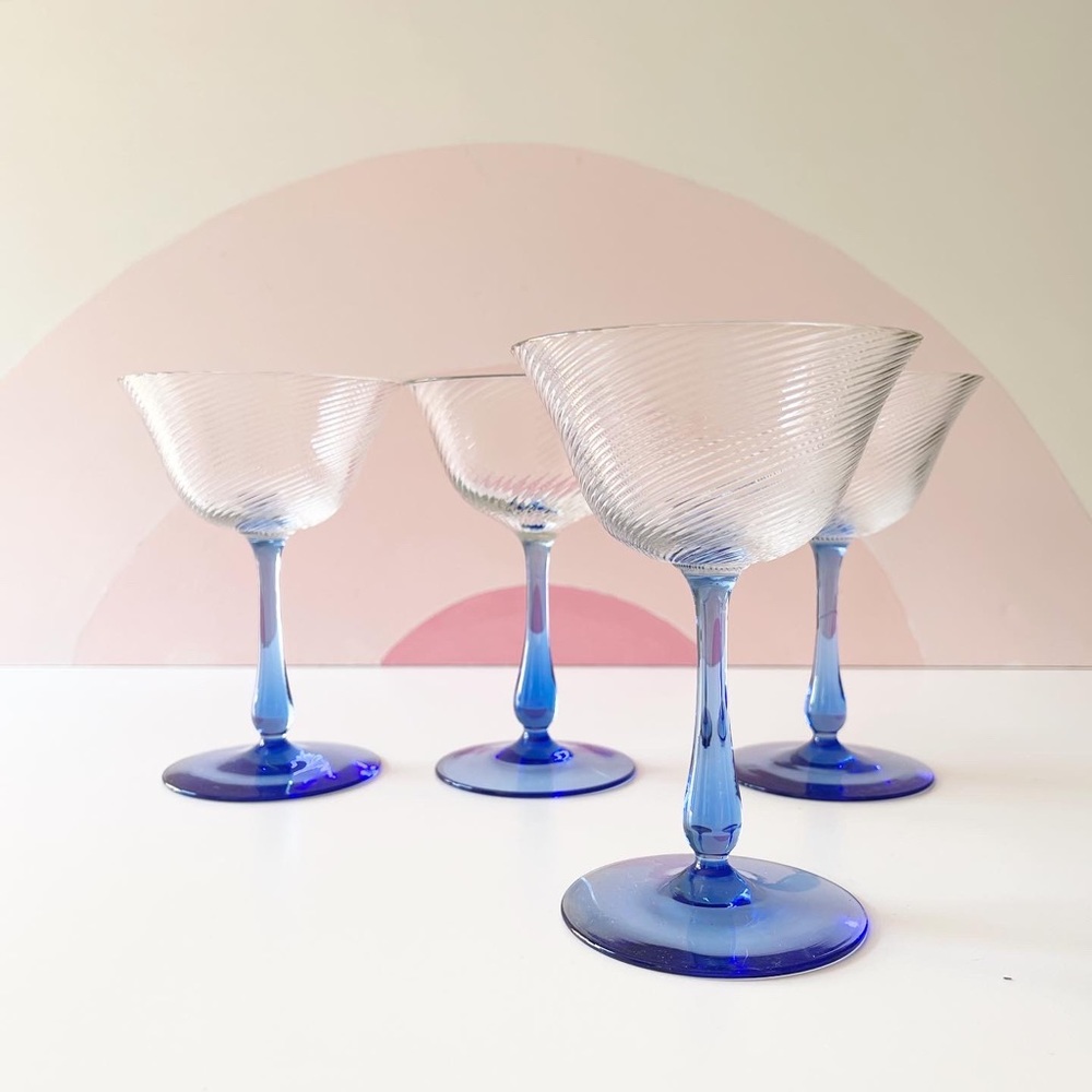 Vintage cocktail glasses